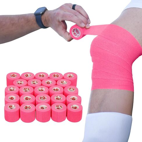Cramer Eco-Flex Self-Stick Stretch Tape, Cohesive Tape, Flexible Elastic Sports Tape, Athletic Training Supplies, Easy Tear Self-Adherent Bandage Wrap, Bulk Cases, 6 Yard Rolls, Compression Tape in Saudi Arabia