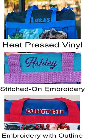 KishKesh Personalized Licensed Kids Duffel Bag – Durable, Customizable Name & Text, Ideal for Travel, School, Gym, Beach, or Overnight – Disney Stitch Design, 18" X 10.50" X 9.75" in Saudi Arabia