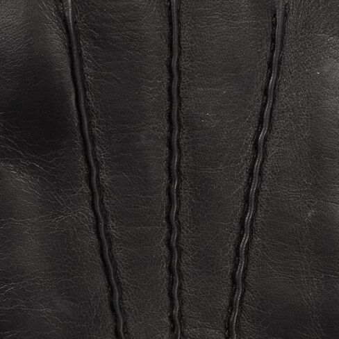 Fratelli Orsini Winter Gloves Aldo for Men - Lambskin Leather Gloves with lambswool lining & touchscreen - color Black in Saudi Arabia