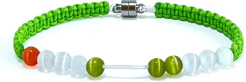 Magnetic Clasp Golf Stroke Counter Bracelet | Handmade Jewelry Durable Military Paracord | Scorekeeper Accessory for Golfers | 10 Color-Coded and 6mm Cat Eye Beads | Unique Holiday Gift for Men Women in Kuwait