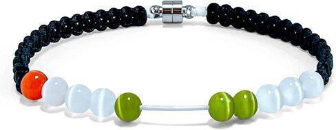 Magnetic Clasp Golf Stroke Counter Bracelet | Handmade Jewelry Durable Military Paracord | Scorekeeper Accessory for Golfers | 10 Color-Coded and 6mm Cat Eye Beads | Unique Holiday Gift for Men Women in Kuwait