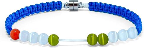 Magnetic Clasp Golf Stroke Counter Bracelet | Handmade Jewelry Durable Military Paracord | Scorekeeper Accessory for Golfers | 10 Color-Coded and 6mm Cat Eye Beads | Unique Holiday Gift for Men Women in Kuwait