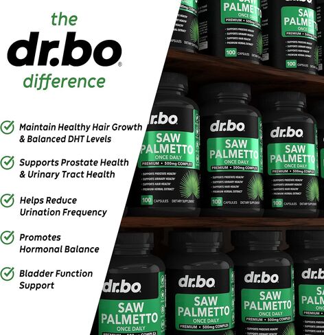 Saw Palmetto for Men Prostate Health - Hair Growth Plus Bladder Control Supplements Complex & DHT Blocker for Women & Men - Pure Saw Palmetto Hair Loss Supplement Support Extract & Urination Pills Aid in Saudi Arabia