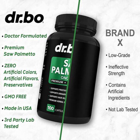 Saw Palmetto for Men Prostate Health - Hair Growth Plus Bladder Control Supplements Complex & DHT Blocker for Women & Men - Pure Saw Palmetto Hair Loss Supplement Support Extract & Urination Pills Aid in Saudi Arabia