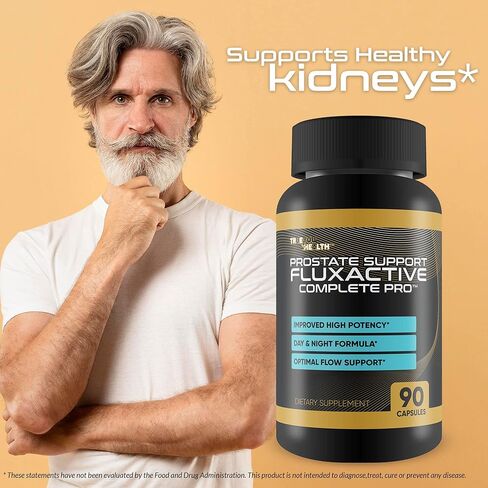 دعم البروستاتا Fluxactive Complete Pro - تركيبة البروستاتا الممتازة مع باناكس الجينسنغ - تعزيز صحة البروستاتا لصحة الرجال وعافيةهم - المساعدة في تدفق الدم والقدرة على التحمل - مكملات البروستاتا للرجال in Kuwait