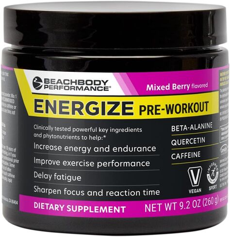 BODi Energize Pre Workout Powder - Beta-Alanine, Quercetin & Low-Dose Caffeine Formula for Enhanced Energy & Focus, Increase Energy & Endurance Supplement, Lemon Flavored, 20 Sticks in Saudi Arabia