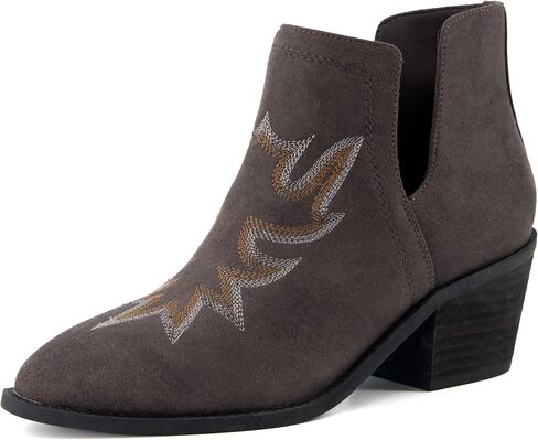 CUSHIONAIRE Women's Rustler Western bootie +Memory Foam, Wide Widths Available in Kuwait