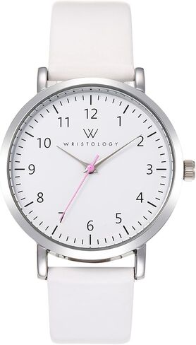 ساعة المعصم ذات 29 نمطًا من الأرقام الكبيرة بسوار جلدي - حزام من الجلد الطبيعي قابل للتبديل - ساعة ممرضة كبيرة سهلة القراءة مع عقرب ثانٍ للنساء والرجال والممرضات والمعلمين وأوليفيا in Kuwait