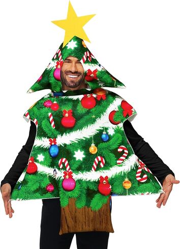 Adult Christmas Tree Costume Men Women Xmas Novelty Outfits in Kuwait