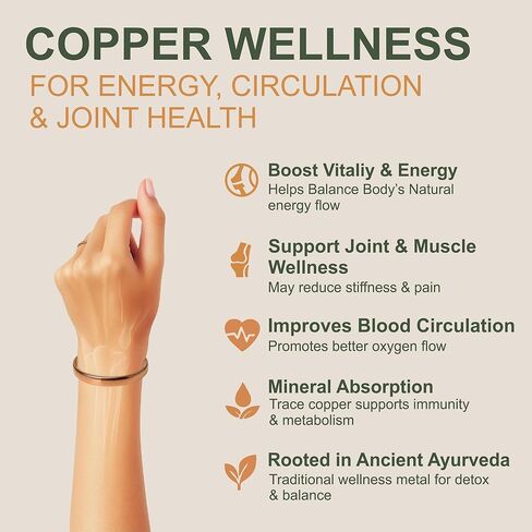 Pure Copper Bracelet for Men & Women – Adjustable Open Cuff, Solid Tibetan Handmade Wellness Bangle for Joint Pain & Energy Healing in Saudi Arabia