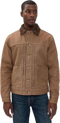 The Ryder Jacket in Tobacco Chipped Canvas in Saudi Arabia