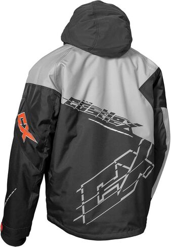 Castle X Men's Code Jacket in Silver/Charcoal/Orange, Size Large in Saudi Arabia