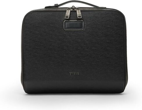 TUMI - Travel Accessories Valuables Travel Case - Premium Leather Secure Case - Black Embossed Leather in Saudi Arabia