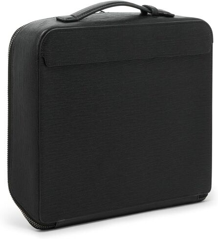 TUMI - Travel Accessories Valuables Travel Case - Premium Leather Secure Case - Black Embossed Leather in Saudi Arabia