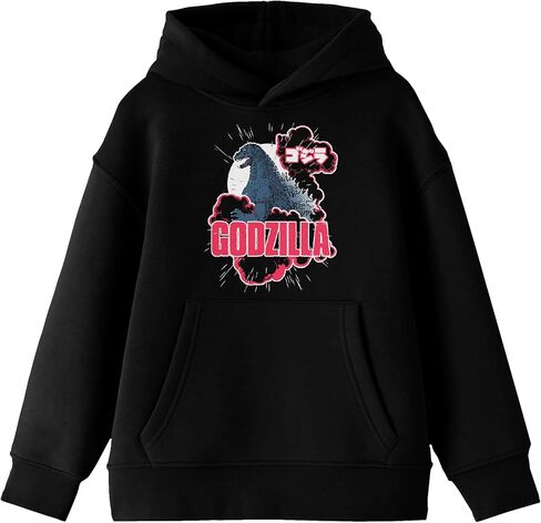 Bioworld Godzilla Classic Art and Logo Youth Black Hoodie in Saudi Arabia