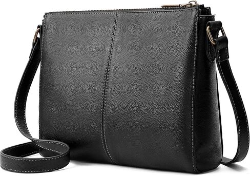 Genuine Leather Crossbody Purses for Women Travel Small Cross body Bag with Built in RFID Wallet Adjustable Shoulder Handbags in Saudi Arabia