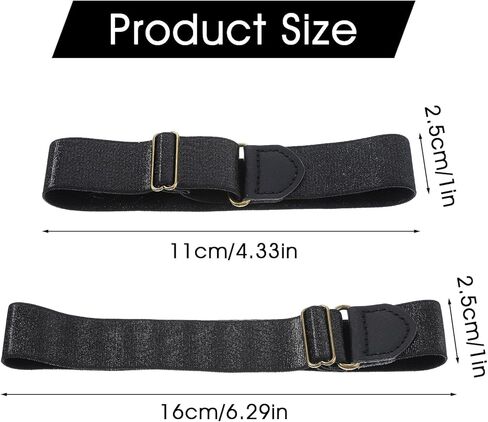 Bremorou 2 Park Sleeve Garters للرجال، شريط ذراع مرن أسود كم أربطة ذراع قابلة للتعديل قابلة للتمدد وقابلة للتعديل ومضادة للانزلاق قميص طويل الأكمام وحاملات ذراع للرجال من العشرينيات من القرن العشرين (أسود، أبيض) in Saudi Arabia