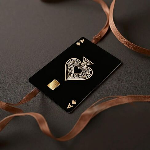 5 pcs Poker Theme Spades Debit Credit Card Skin Cover Sticker Waterproof Skins Cover for Cards in Saudi Arabia