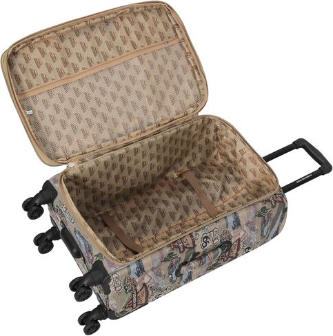 Karriage-Mate Route 66 Vintage 3-Piece Expandable Luggage Set - 20"/24"/28" Softside Suitcase with Spinner Wheels, 3 Pcs Hardside Lightweight luggage, Large Checked Travel Suitcases (66) in Saudi Arabia