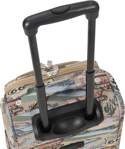 Karriage-Mate Route 66 Vintage 3-Piece Expandable Luggage Set - 20"/24"/28" Softside Suitcase with Spinner Wheels, 3 Pcs Hardside Lightweight luggage, Large Checked Travel Suitcases (66) in Saudi Arabia