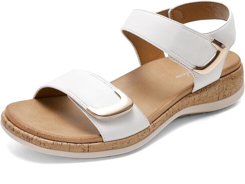 Littleplum Womens Sandals Arch Support Adjustable Comfy Flat Sandals for Women Summer Walking Shoes for Beach,Travel in Saudi Arabia