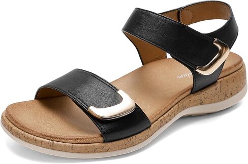 Littleplum Womens Sandals Arch Support Adjustable Comfy Flat Sandals for Women Summer Walking Shoes for Beach,Travel in Saudi Arabia