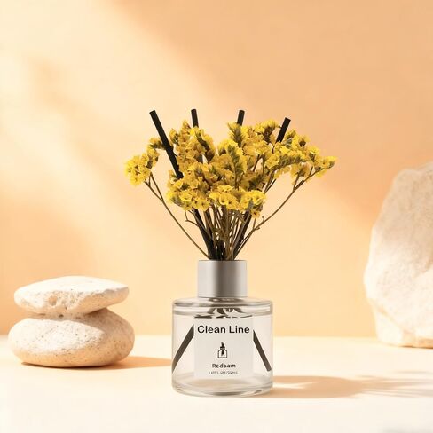Reed Diffuser Set of 3 Pack, Lavender White Jasmine Lemongrass Scented Oil Diffuser with 5 Sticks, Reed Diffuser for Home, Bathroom, Bathroom Air Freshener 1.7 FL.oz Each in Saudi Arabia