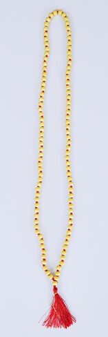 Yellow Crystel Mala Beads Malas Necklace - Natural Healing Gemstone Tibetan Buddhist Japa Prayer Meditation Reiki Chakra Stone Quartz Rock Women Men Jewelry in Saudi Arabia