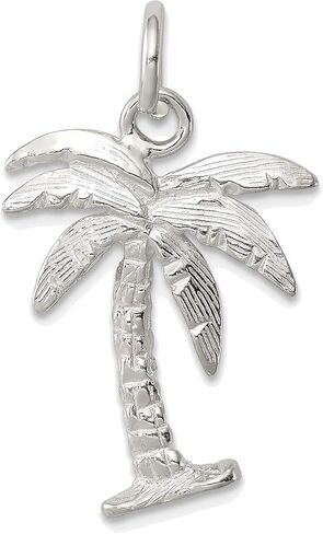 Bonyak Jewelry Sterling Silver Palm Tree Charm Polished in Saudi Arabia