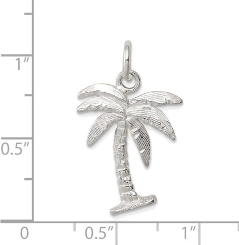 Bonyak Jewelry Sterling Silver Palm Tree Charm Polished in Saudi Arabia