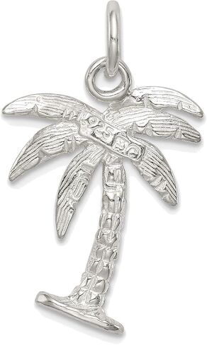Bonyak Jewelry Sterling Silver Palm Tree Charm Polished in Saudi Arabia