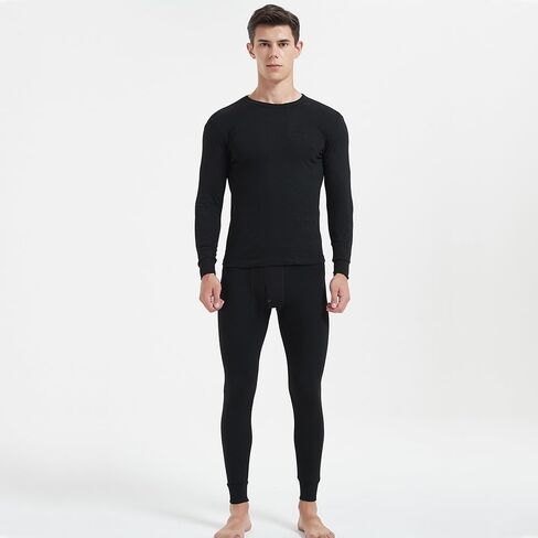 Thermal Underwear for Men Long Johns with Fleece Lined Base Layer Men Cold Weather Top Bottom in Saudi Arabia