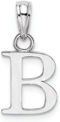 FJC Finejewelers 10k White Gold Block Initial Charm in Saudi Arabia