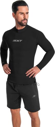 KMT Mens Wetsuit Top Long Sleeve 2mm Neoprene Shirt Zipperless in Saudi Arabia