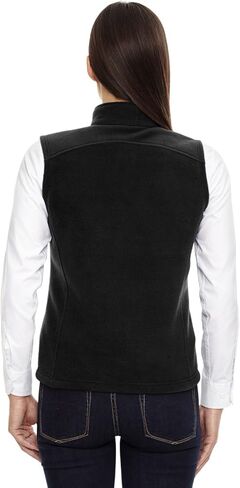 Ash City Core 365 Journey Ladies Zipper Fleece Vest, Black 703, Medium in Saudi Arabia