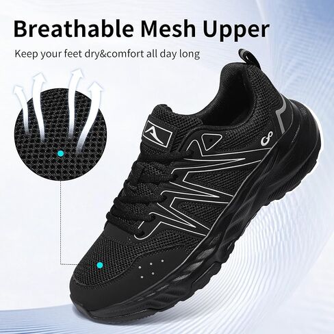 Ablanczoom Mens Walking Shoes Comfortable Breathable Non Slip Lightweight Tennis Shoe for Casual Athletic Gym Workout in Saudi Arabia