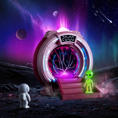 ضوء ليلي على شكل كرة بلازما لبوابة الفضاء، مصباح LED لجهاز عرض Galaxy مع ضوضاء بيضاء، منبه مكبر صوت موسيقى بلوتوث، جهاز تحكم عن بعد، ضوء نجمة لمصباح ديكور غرفة الأطفال، هدية عيد الميلاد/عيد الميلاد. (أزرق) in Saudi Arabia