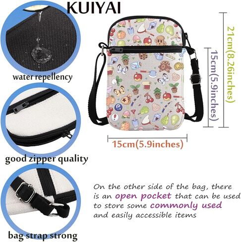 حقيبة محفظة KUIYAI Cranny Crossbody هدية مستوحاة من Messenger Gamer من ACNH (CrannyCross) in Saudi Arabia