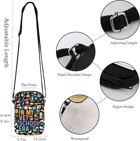 WCGXKO ADR Messenger Bag Vet Tech Gift Veterinarian Gift Vet Graduation For Animal Lover Crossbody Bag in Saudi Arabia