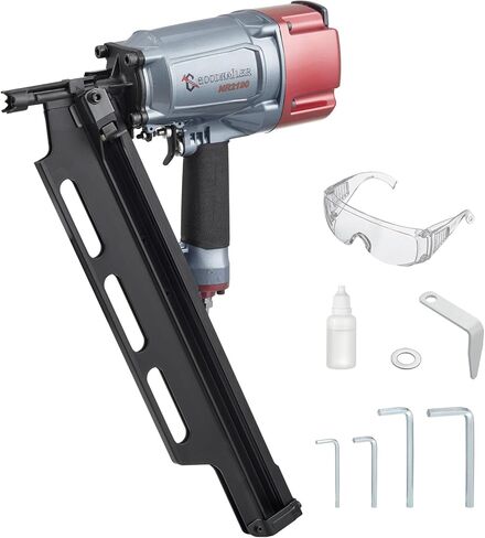 NR2183 Framing nailer 21 Degree Plastic Strip Nailer 2-Inch up to 3-1/4-Inch Plastic Collated Full Head Framing Nails Aluminum Magazine Light Weight Fast Speed in Kuwait