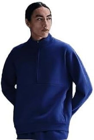 قميص Nike 24.7 ImpossibleSoft Dri-FIT للرجال بسحاب 1/2 (HQ6953-455، أزرق ملكي عميق/أزرق فويد) مقاس XX-Large in Kuwait