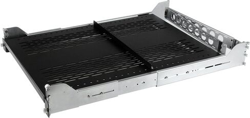 StarTech.com 2U Vented Sliding Rack Shelf w/ Cable Management Arm & Adjustable Mounting Depth - 110lbs / 50kg - 24in Deep in Kuwait