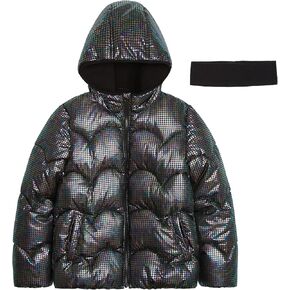 Girls' Shimmer Puffer Jacket Winter Coat in Saudi Arabia