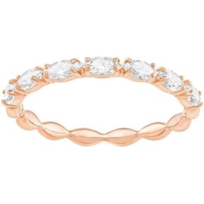 SWAROVSKI Crystal Vittore Marquise Rose Gold-Tone Stackable Ring - Size 7 in Kuwait