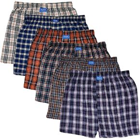 Different Touch Men's Big and Tall Cotton Boxer Shorts Underwear 6-Pack in Saudi Arabia