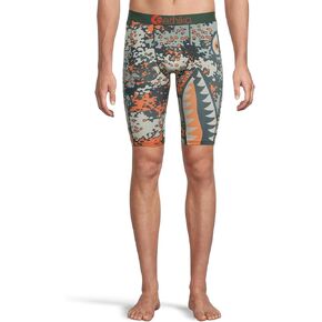 Ethika Men’s Boxer Brief, Knee Length, 4-Way Stretch Performance Underwear with Graphic Prints - BMR Battle Tested in Saudi Arabia