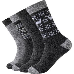 جوارب حرارية دافئة للنساء في الشتاء، جوارب نسائية سميكة للغاية ومريحة معزولة للطقس البارد 4 أزواج in Kuwait