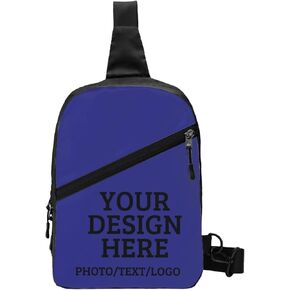 Custom Messenger Bag Design Your Own Text Logo Sling Shoulder Backpack For Men Women, Personalized Custom Messenger Bag Gift in Saudi Arabia