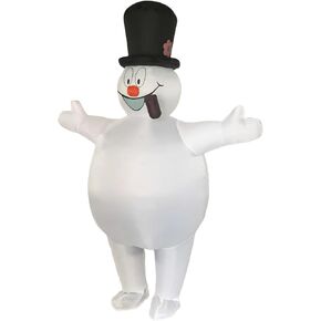 Christmas Snowman Cartoon Cosplay Mascot Costume for Adult Party Costume in Kuwait
