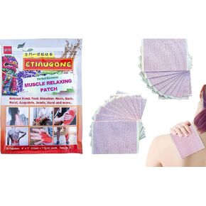 Herbal Muscle Relaxing Patch (20 Patches/pk) 4" x 3.0" Small. Taiwanese Medicine Mucles Relaxing Ingredient for Muscle, Joint, Back and Repeated Strains. 金門一條根 in Saudi Arabia